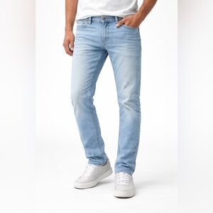 Urban Heritage Men's Sky Blue Slim Jeans